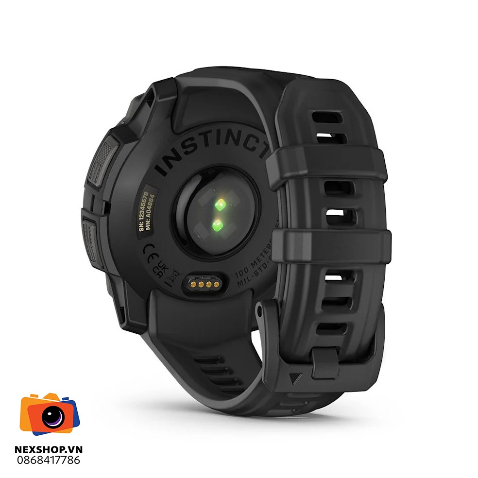 Đồng hồ thông minh Garmin Instinct 3, 45mm, Amoled, Đen nguyên khối, KOR/SEA,A04884 | Chính hãng