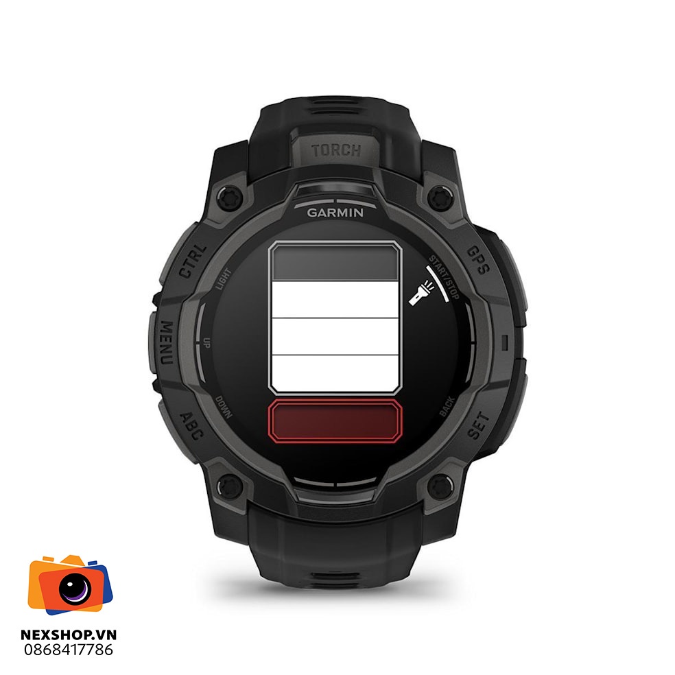 Đồng hồ thông minh Garmin Instinct 3, 45mm, Amoled, Đen nguyên khối, KOR/SEA,A04884 | Chính hãng