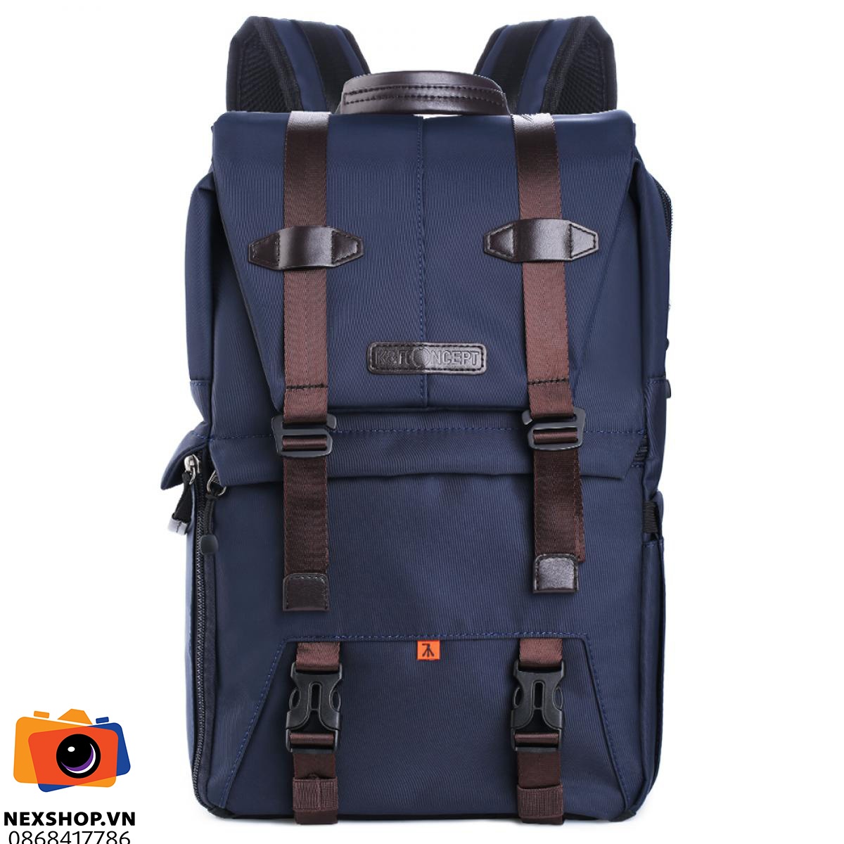 Ba lô máy ảnh KNF Concept 20L chống nước | Dark Blue | Chính hãng - cấu hình hộp sạc