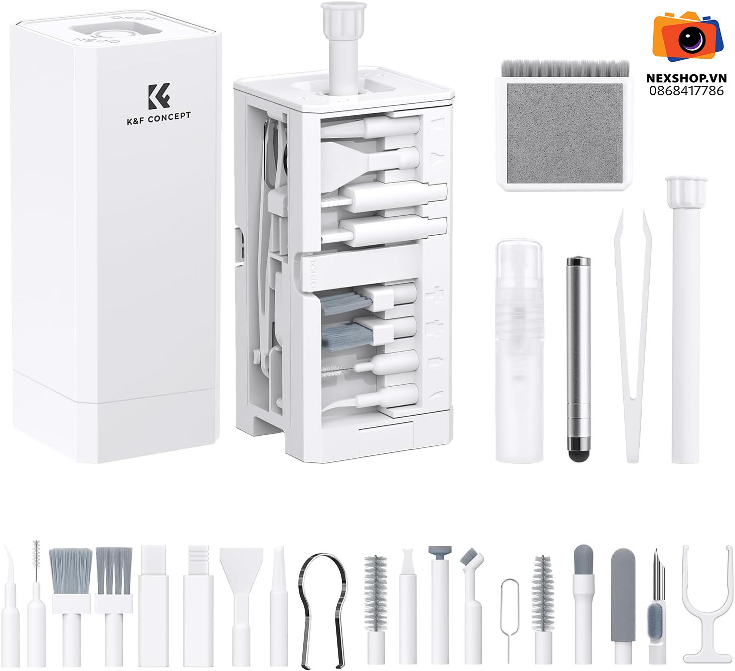 Bộ vệ sinh 32 in 1 KNF Concept — K&F Concept chính hãng tại KNF Vietnam