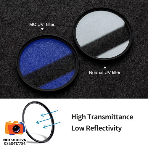 Kính lọc UV KNF Concept Blue Multi-Coated 49mm | Chính hãng - cấu hình hộp sạc