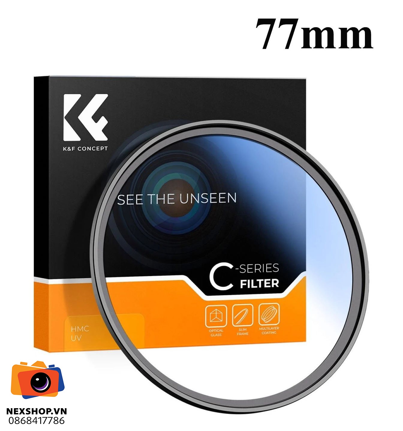 Kính lọc UV K&F Concept Blue Multi-Coated | 77mm