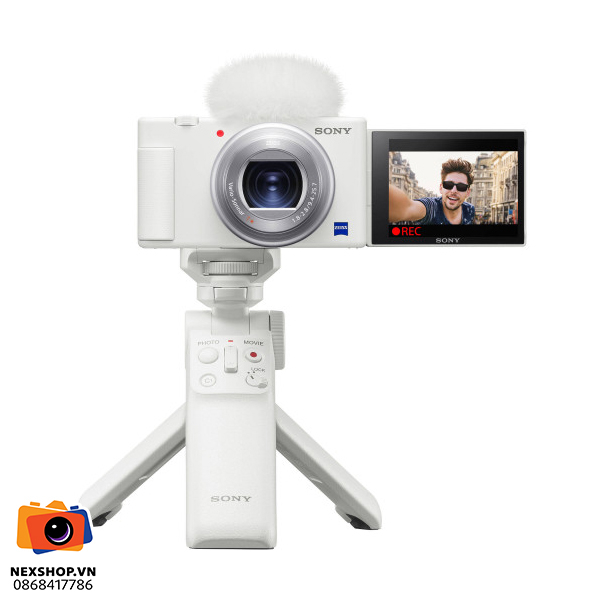 Tay cầm Sony GP-VPT2BT Wireless Shooting Grip | Chính hãng - mặt sau và phụ kiện đi kèm
