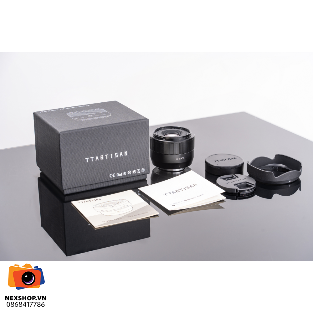 Ống kính TTArtisan APC-C AF35mm F1.8 mark II Fuji X mount | Chính hãng