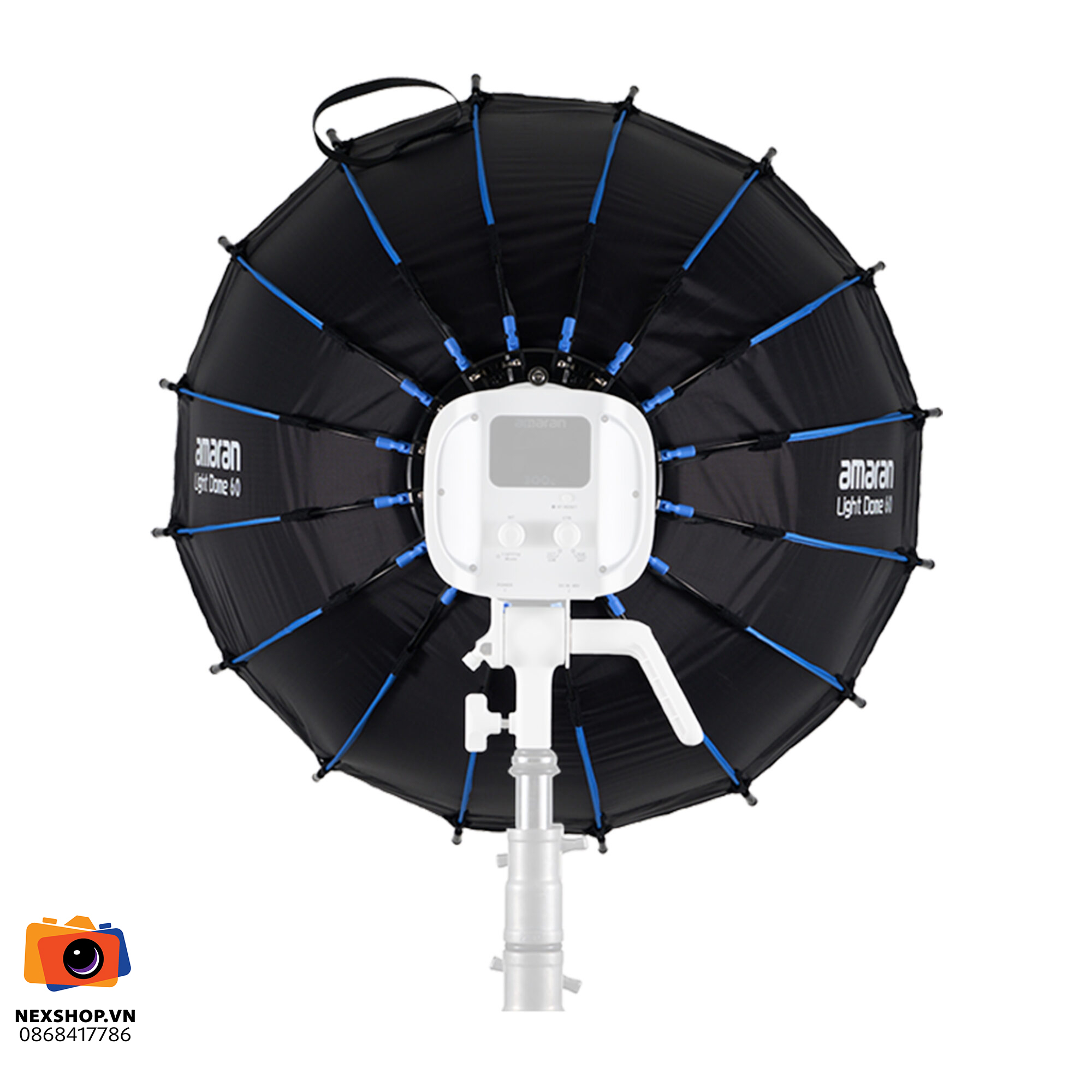 Phụ kiện Amaran Light Dome 60 | Chính hãng, chất lượng cao - mặt sau và phụ kiện đi kèm