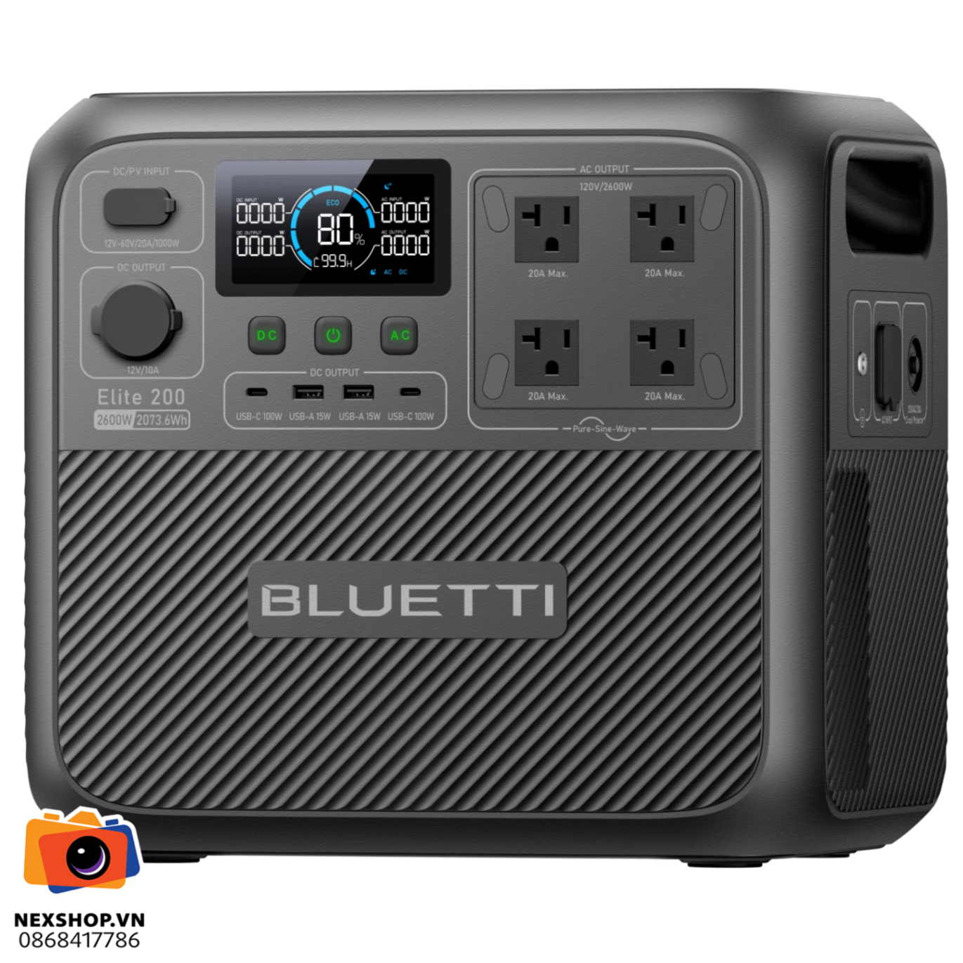 Trạm điện di dộng BLUETTI Elite 200 V2 2600W | Chính hãng - khả năng kết nối thiết bị