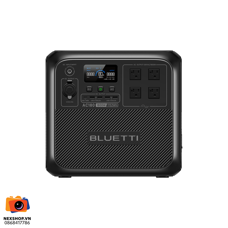 Trạm điện di động BLUETTI AC180 1,800W 1,152Wh | Chính hãng - thiết kế và phụ kiện