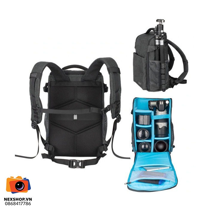 Balo máy ảnh Companion B380 (Dark Grey) | Chính hãng - cấu hình hộp sạc