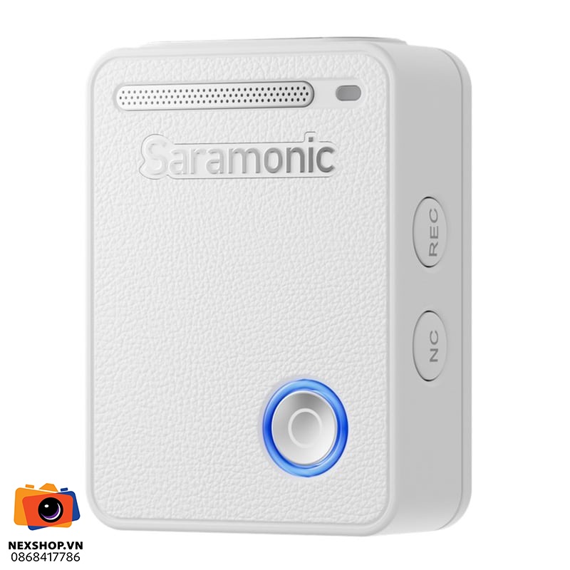 Saramonic Ultra 02 (2TX+1RX) Trắng | Chính hãng - mặt sau và phụ kiện đi kèm