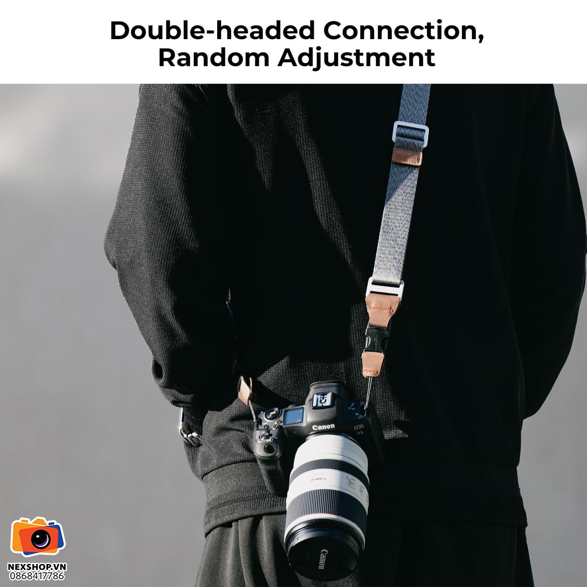 Dây máy ảnh KNF Strap Urban Wander 01 | Xám | Chính hãng - khả năng kết nối thiết bị
