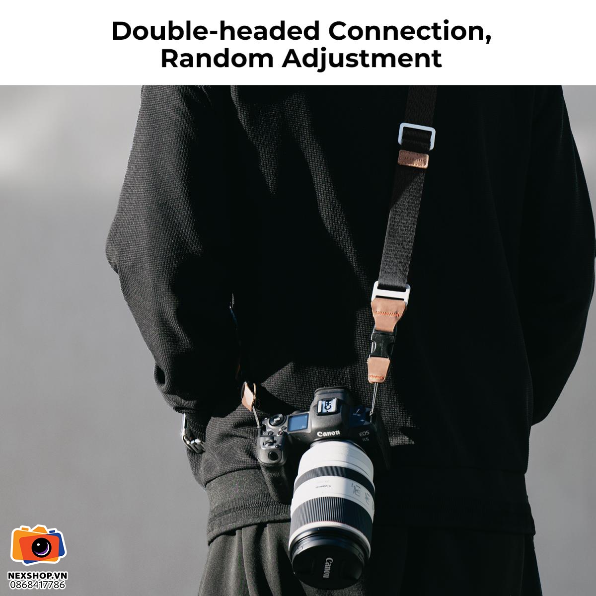 Dây máy ảnh KNF Strap Urban Wander 01 | Black | Chính hãng - khả năng kết nối thiết bị