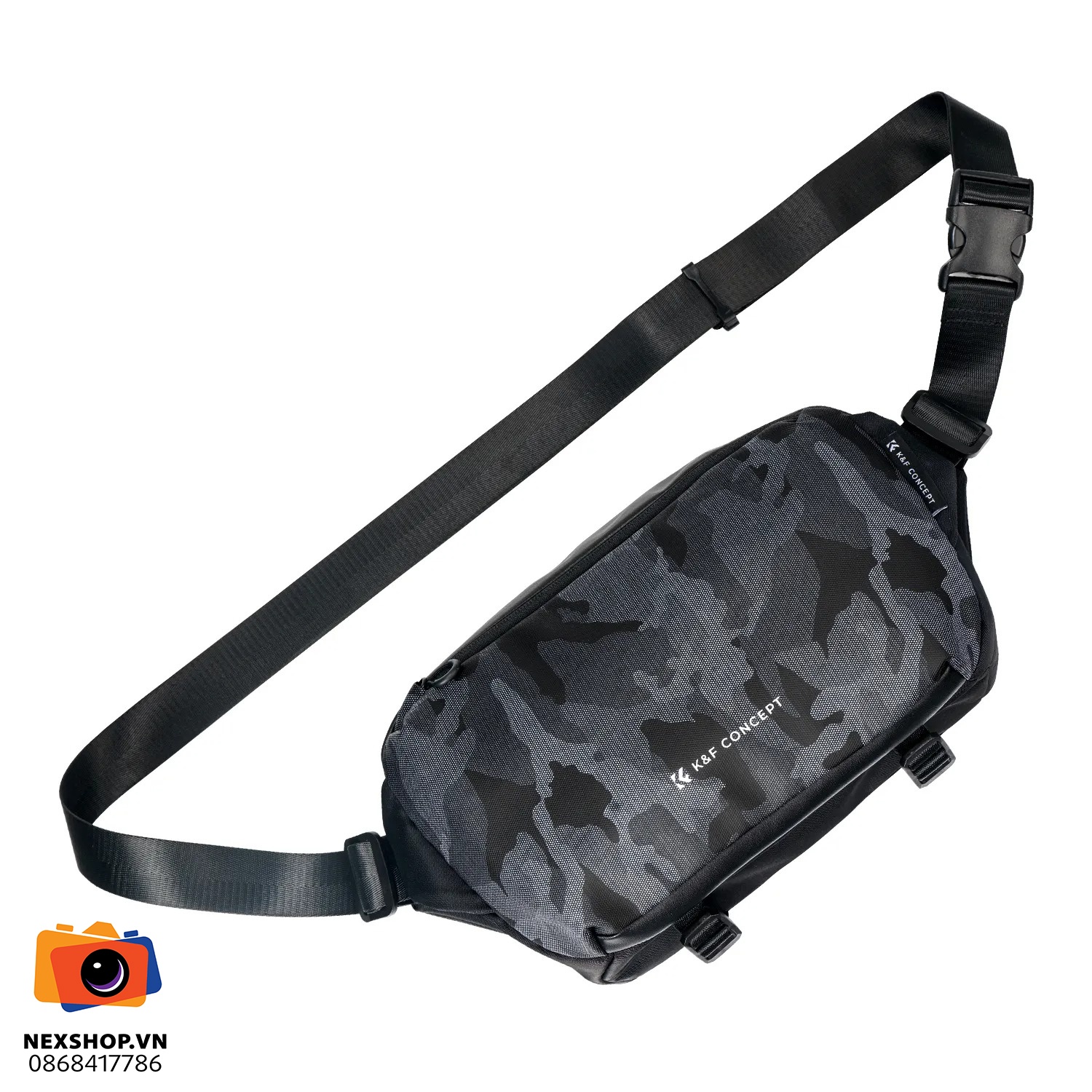 Túi đeo chéo KNF Concept Sling Bag 10L | Camouflage | Chính hãng - cấu hình hộp sạc