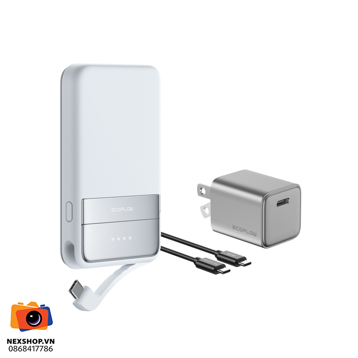 Ecoflow Rapid Magnetic Power Bank 5,000 mAh | Silver | Chính hãng