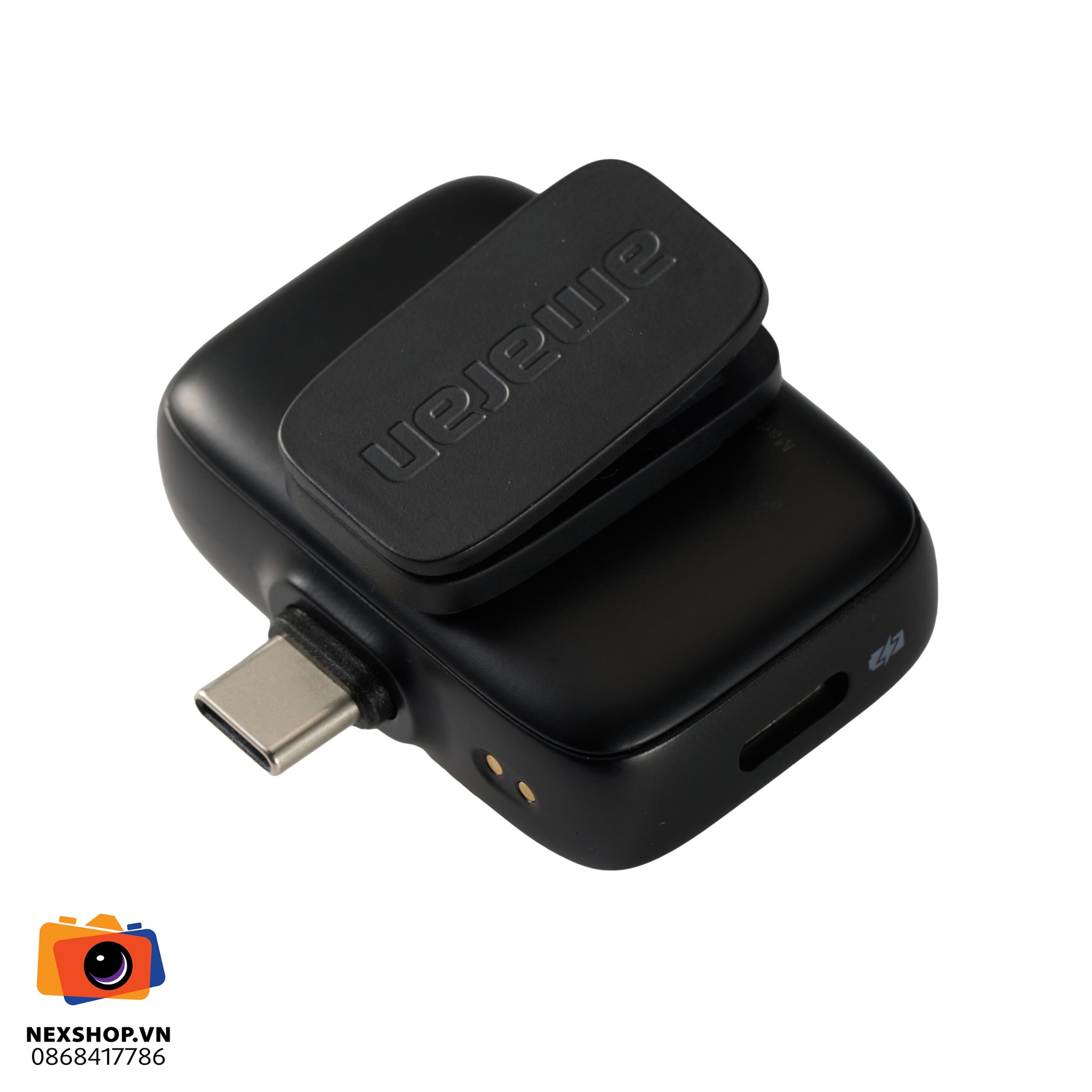Micro Amaran Tag | USB-C | Đen | Chính hãng - mặt sau và phụ kiện đi kèm