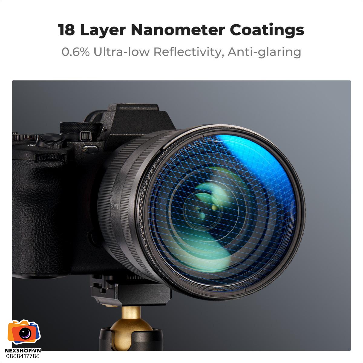 KNF Concept 62mm Star Filters Kit | (4 Points, 6 Points, 8 Points Cross Screen Starburst Filters)