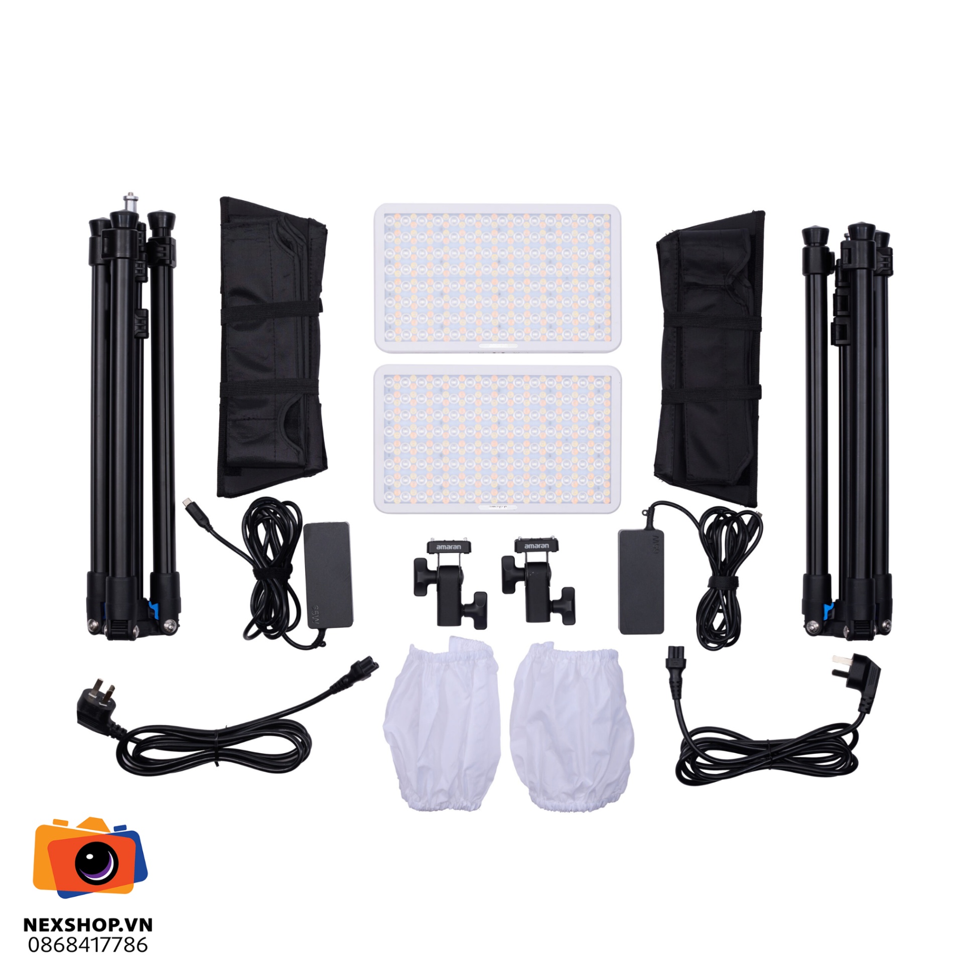 Đèn amaran Pano 60c 2-Light Kit (White) | Chính Hãng