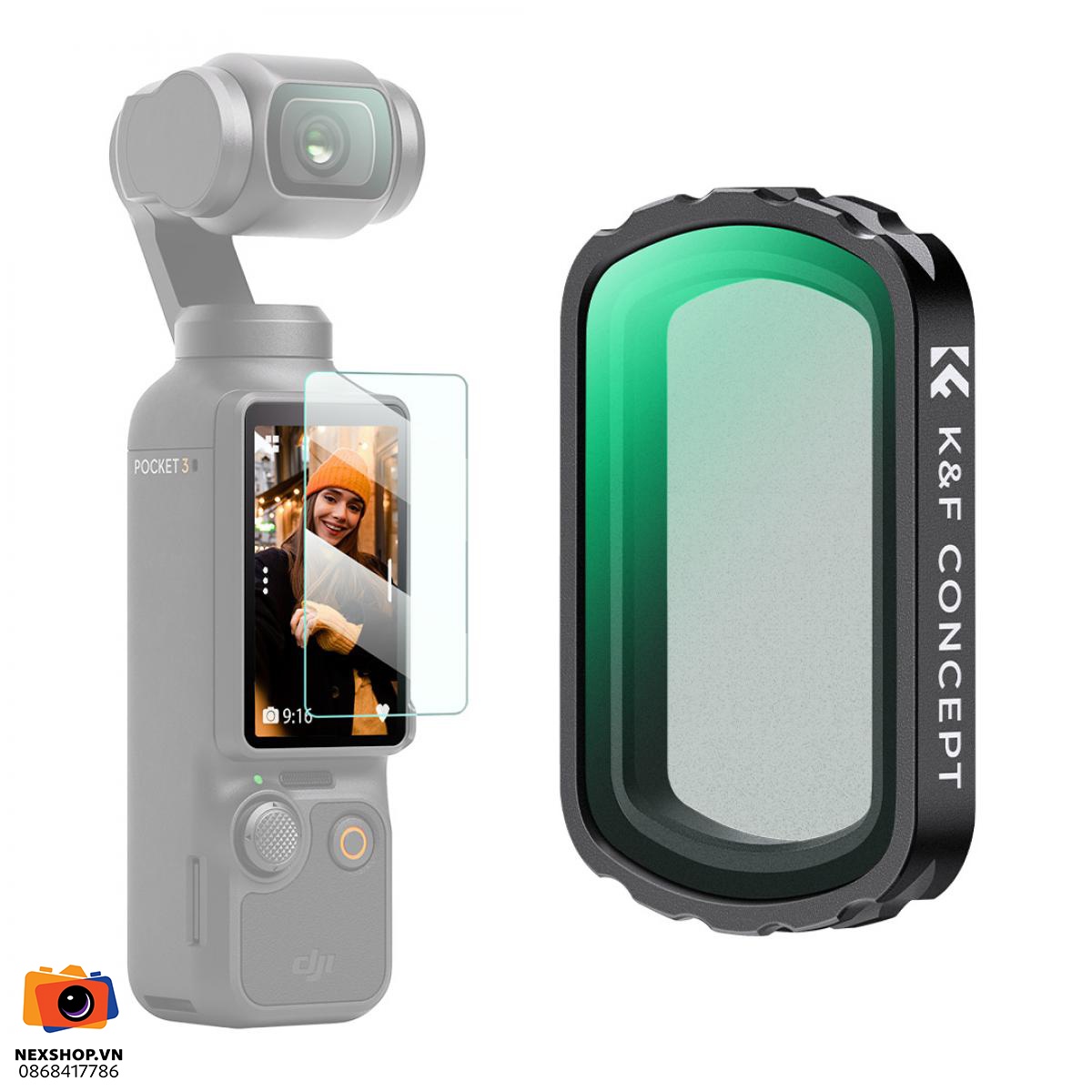 Kính lọc KNF Concept Black Mist 1/4 cho DJI Osmo Pocket 3 | Chính - thiết kế và phụ kiện