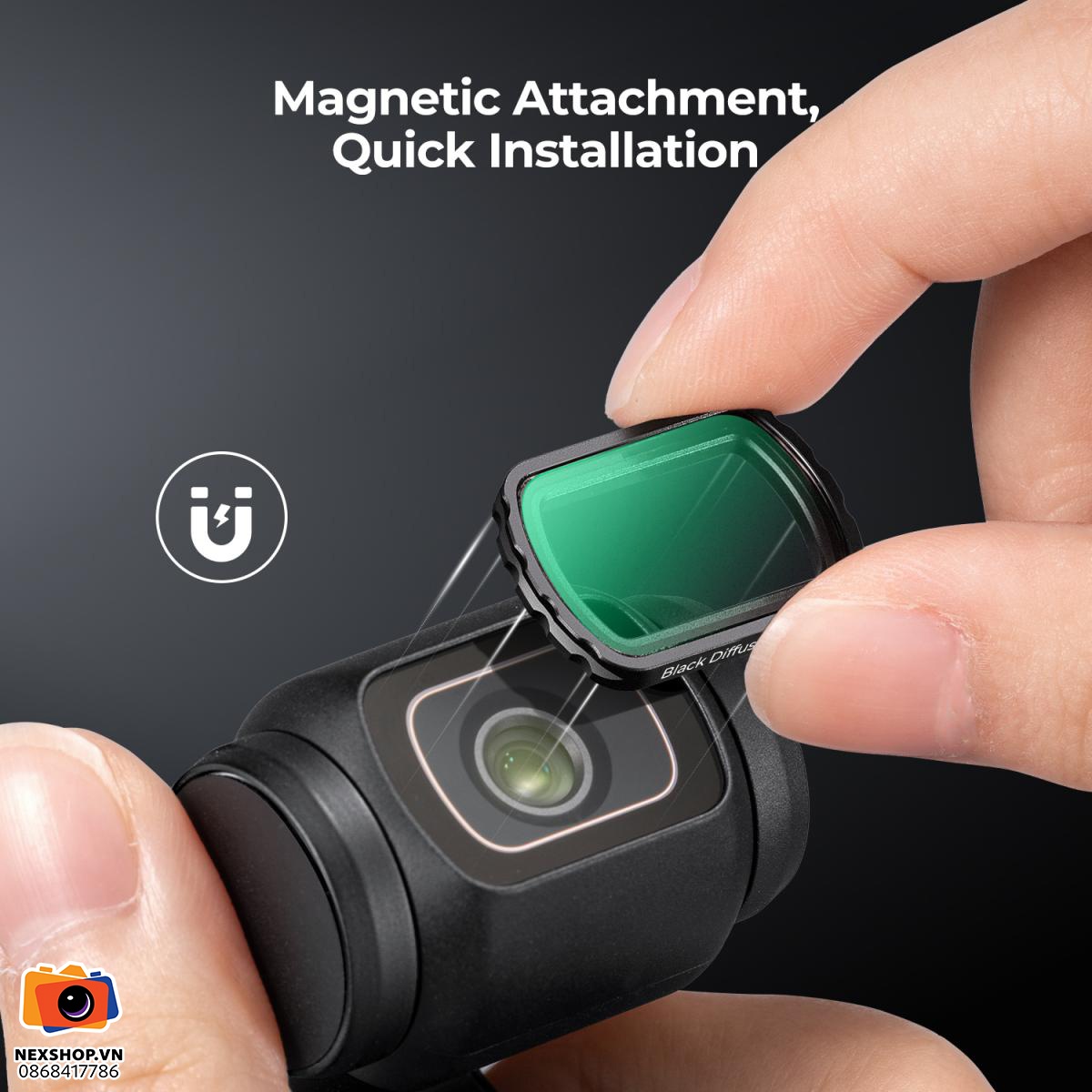 Kính lọc KNF Concept Black Mist 1/4 cho DJI Osmo Pocket 3 | Chính - khả năng kết nối thiết bị