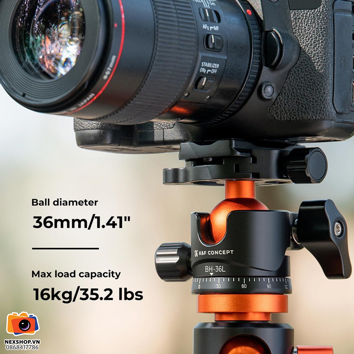 KNF Concept Ball Head BH-36 | Đa năng, chính xác | Chính hãng - khả năng kết nối thiết bị