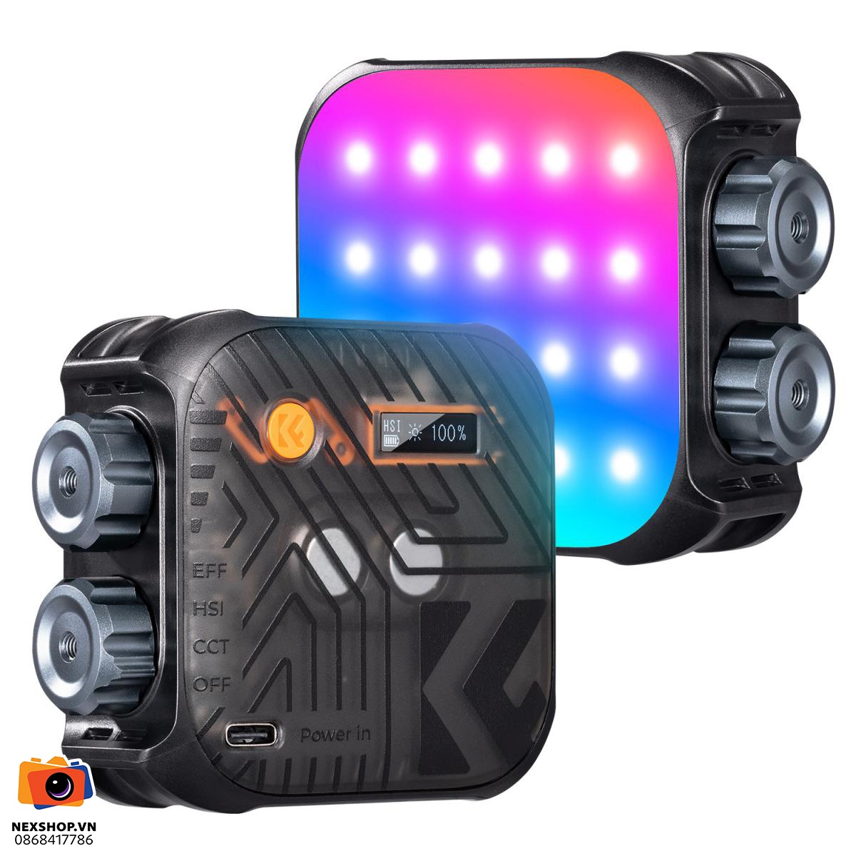 Đèn LED KNF CONCEPT RGB 2500-9900K CRI 96+ 6W — K&F Concept chính hãng tại KNF Vietnam