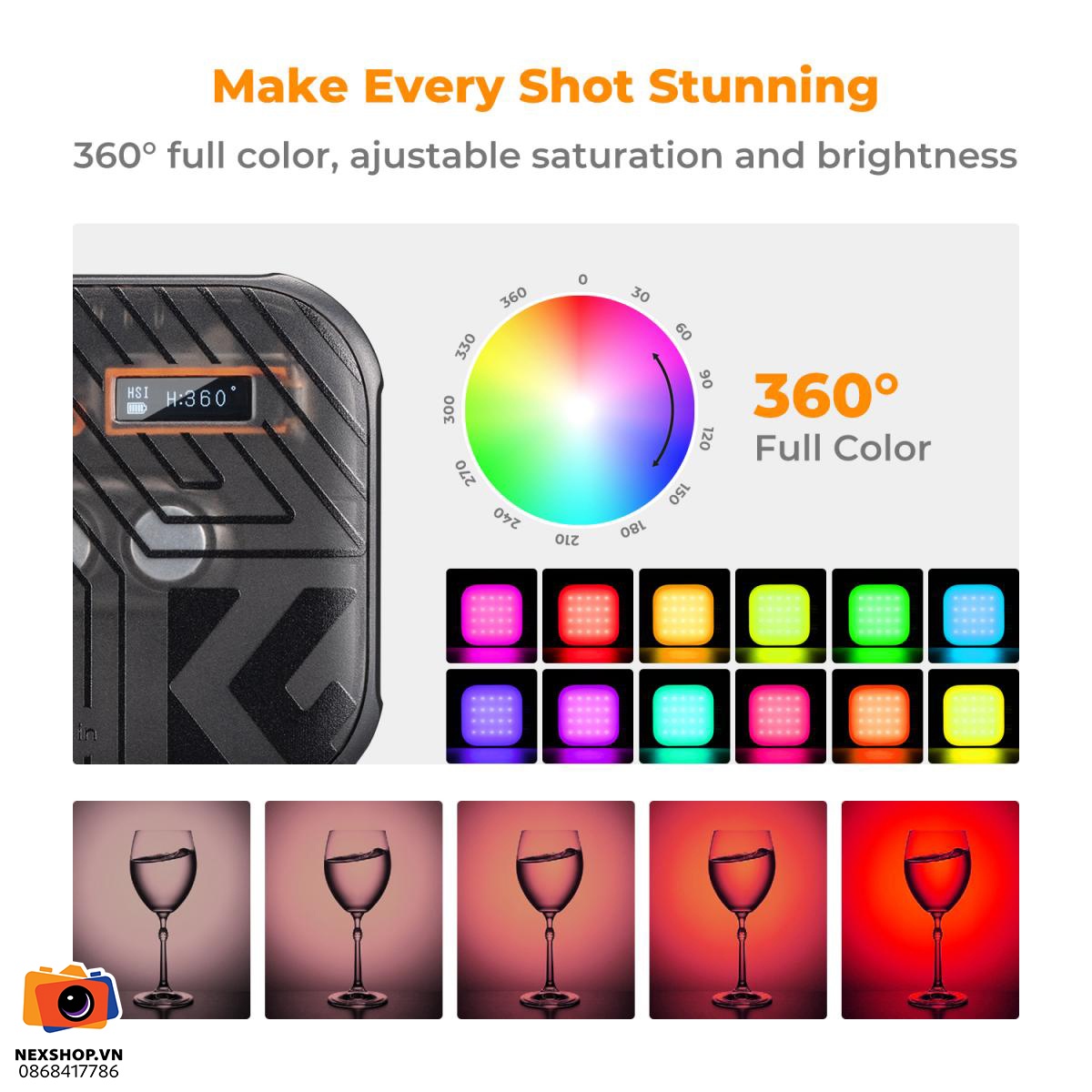 Đèn LED KNF CONCEPT RGB 2500-9900K CRI 96+ 6W | Chính hãng - khả năng kết nối thiết bị