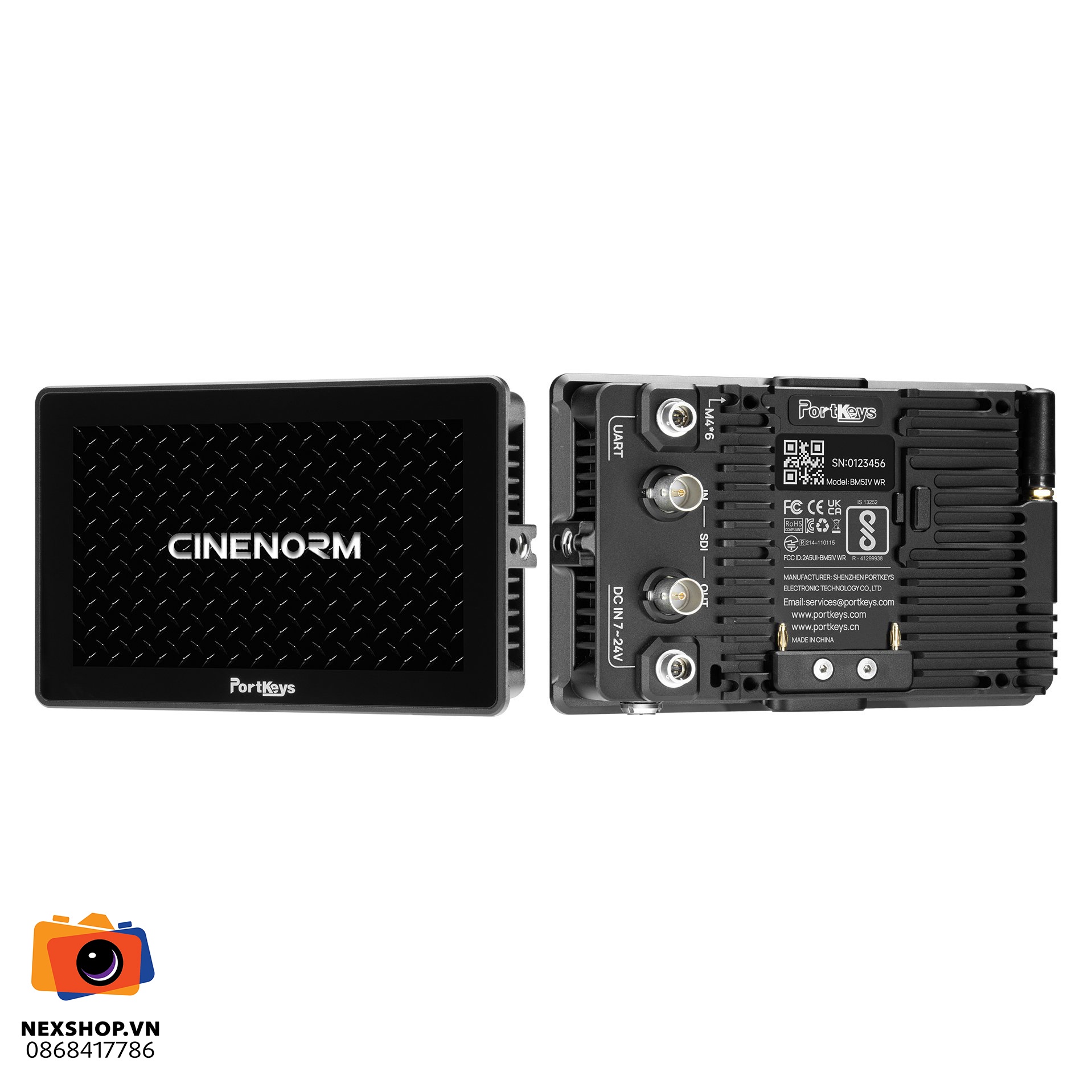 Màn hình Portkeys BM5IV WR | Chính hãng, chống nước, độ sáng cao - cấu hình hộp sạc