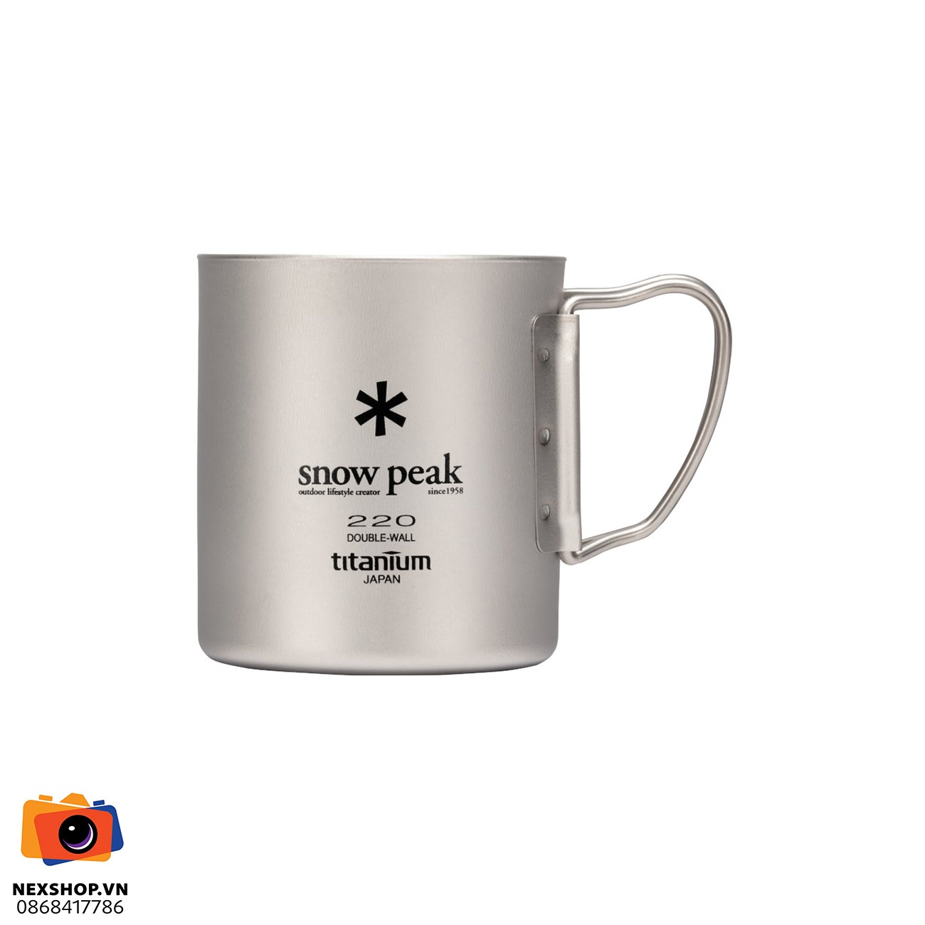 Ca 2 lớp Snow Peak titanium 220ml