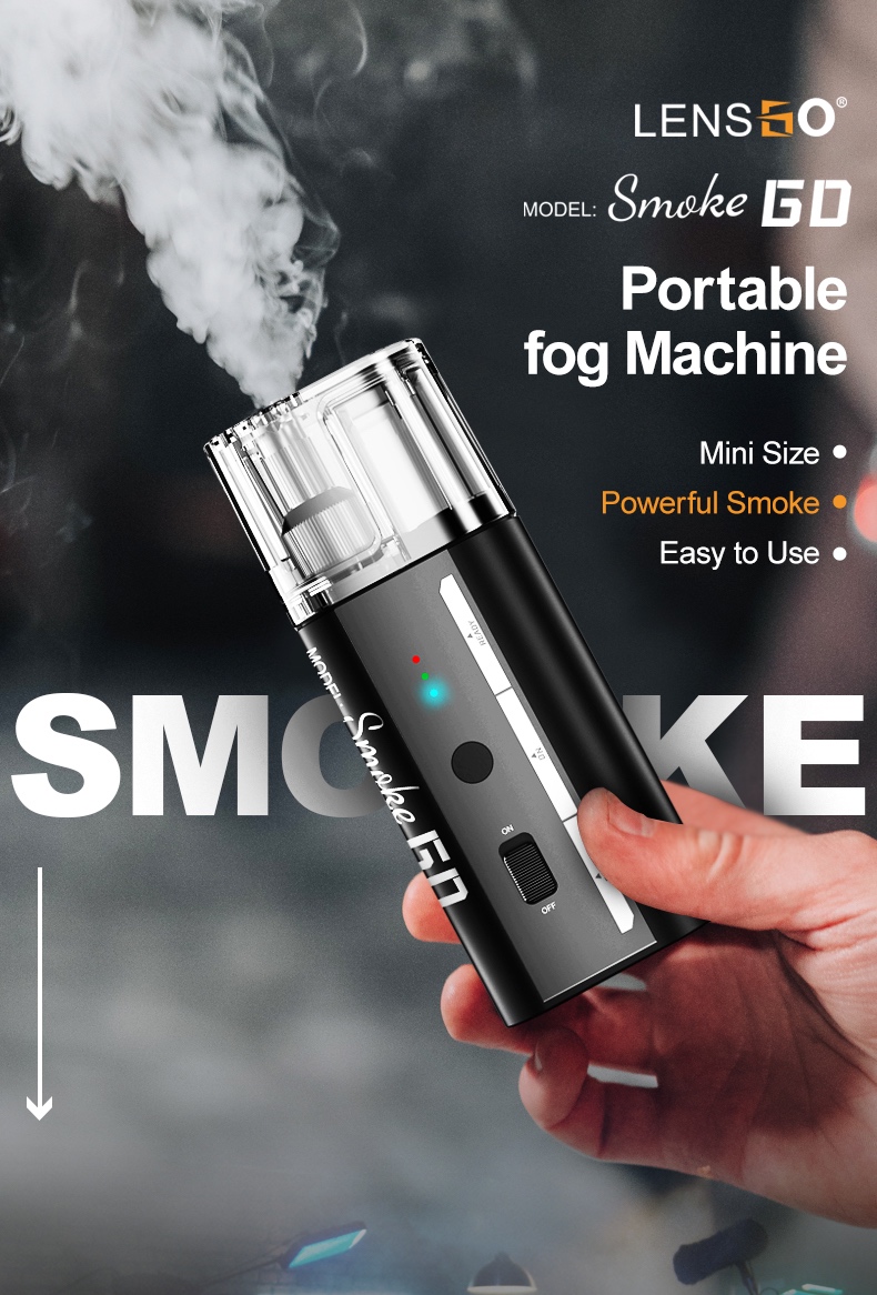 Máy tạo sương mù Lensgo Smoke Go 2025 | Chính hãng - cấu hình hộp sạc