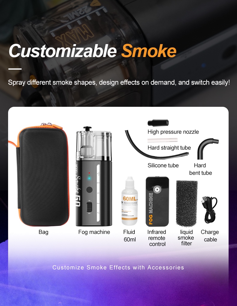Máy tạo sương mù Lensgo Smoke Go 2025 | Chính hãng - thiết kế và phụ kiện