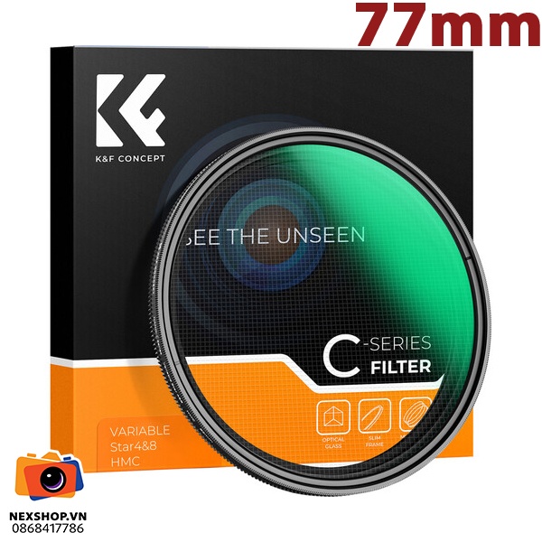 Kính lọc Filter KNF Concept Nano-C Series 4 to 8-Point Variable Star | 77mm