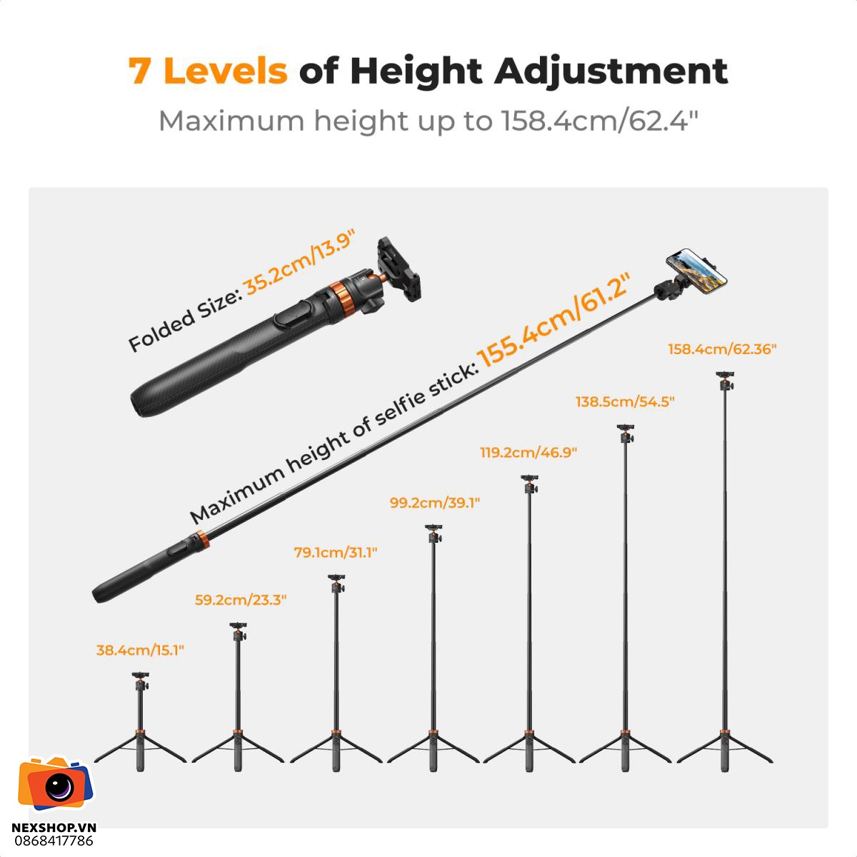 Tripod KNF ConCept MS08 62''/1.58m