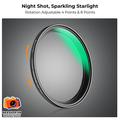 Kính lọc Filter KNF Concept Nano-C Series 4 to 8-Point Variable Star | 72mm