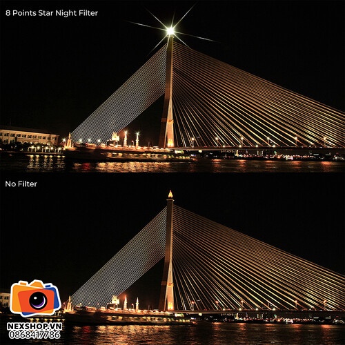 Kính lọc Filter KNF Concept Nano-C Series 4 to 8-Point Variable Star | 72mm
