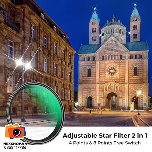 Kính lọc Filter KNF Concept Nano-C Series 4 to 8-Point Variable Star | 72mm