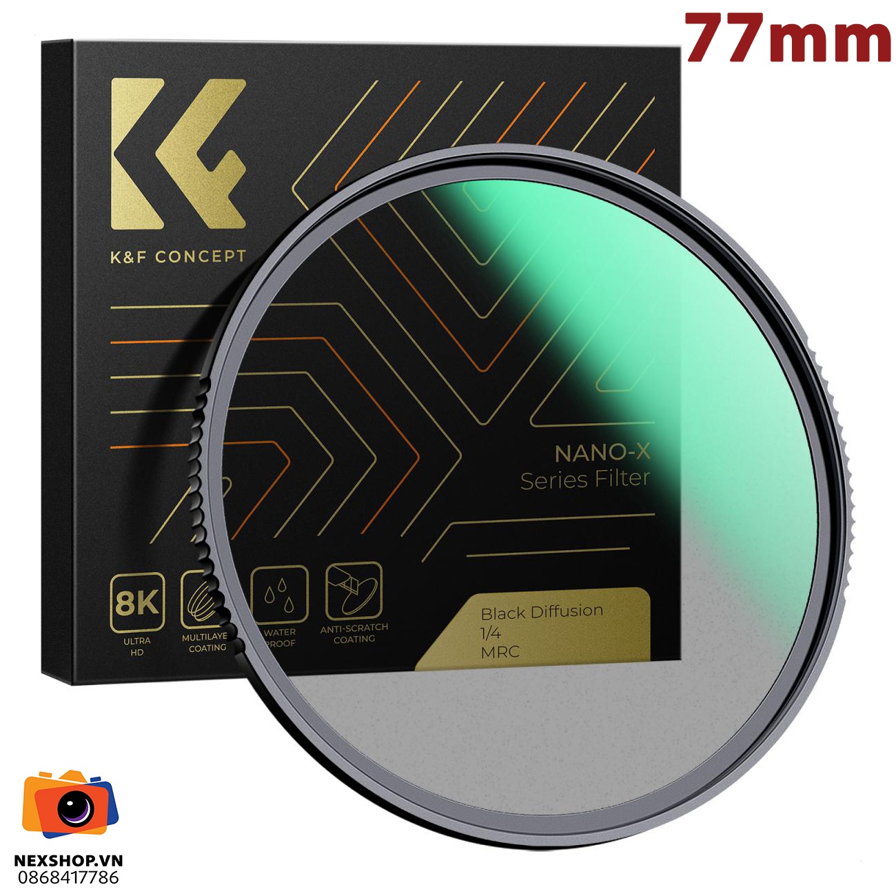 Kính lọc Filter KNF Concept Nano-X Black Mist 1/4 | 77mm