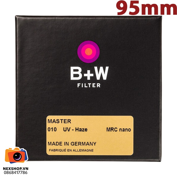 Kính lọc Filter B+W 010 UV-Haze MRC Nano 95mm | Chính hãng