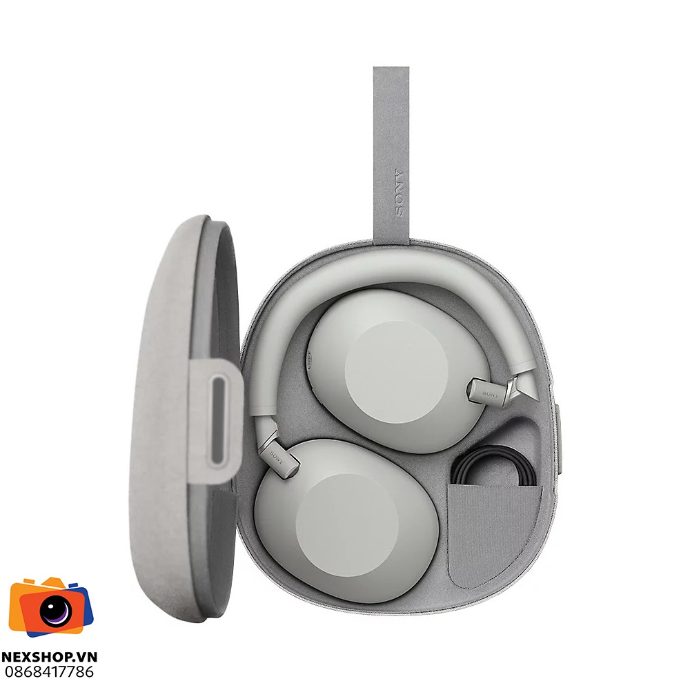 Tai nghe Sony WH-1000XM6 Không dây Chống ồn Hi-res | Chính hãng - mặt sau và phụ kiện đi kèm