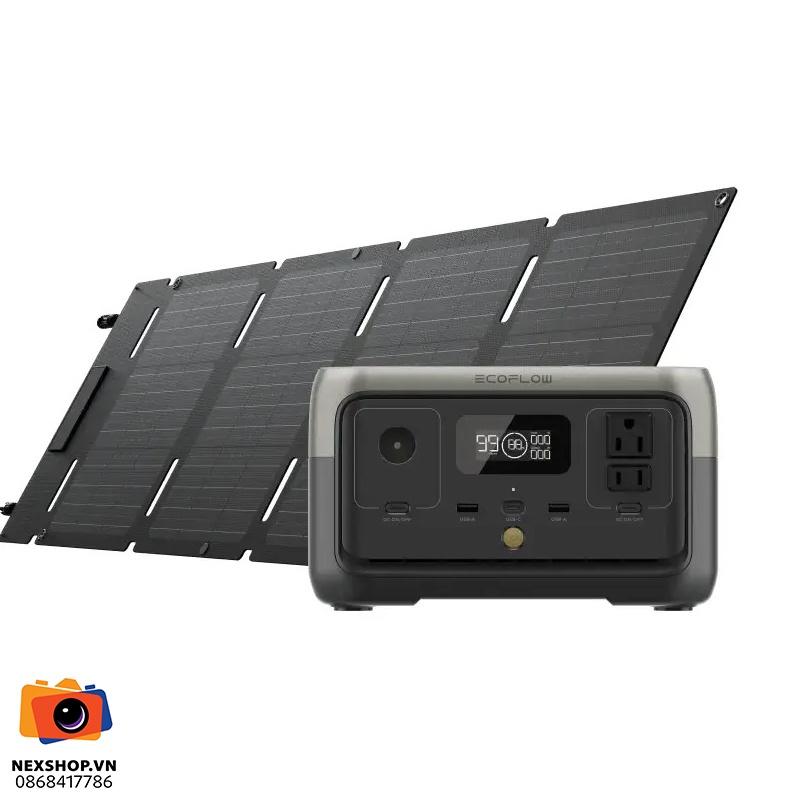 Tấm pin năng lượng mặt trời EcoFlow 45W Type-C | Chính hãng - cấu hình hộp sạc