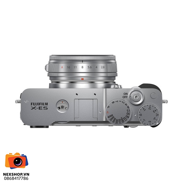Máy ảnh FUJIFILM X-E5 với ống kính XF23mm F2.8 | Màu Bạc | Hàng chính hãng