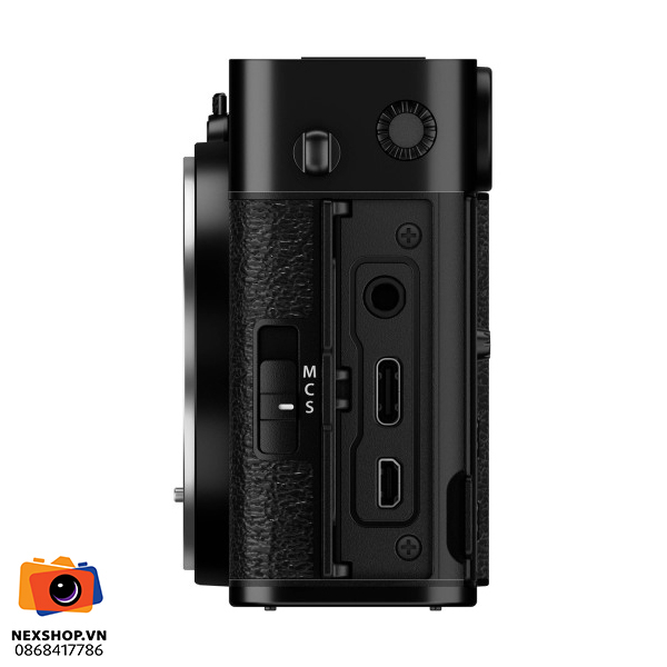 Máy ảnh Fujifilm X-E5 Body | Màu Đen | Chính hãng NexShop - mặt sau và phụ kiện đi kèm