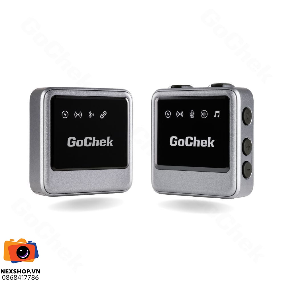 Micro thu âm không dây GoChek Ultra Plus A | 1TX + 1RX | Chính hãng