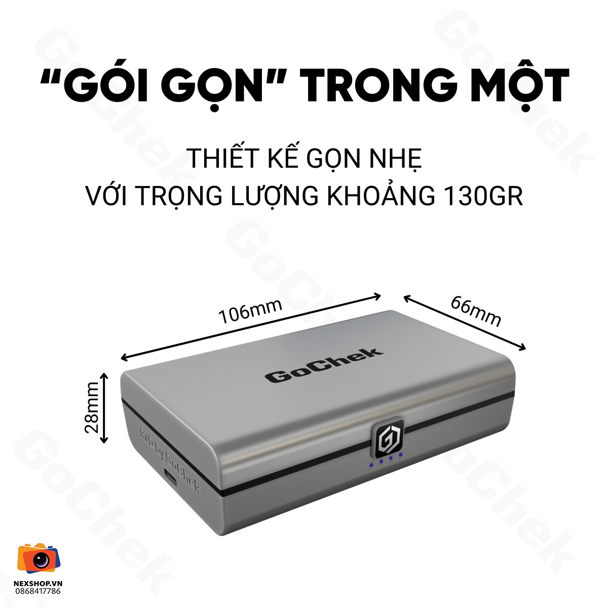 Micro thu âm không dây GoChek Ultra S24 | 2TX + 1RX + Hộp sạc | Chính hãng