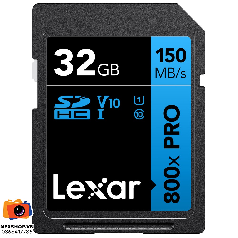 Thẻ nhớ Lexar 32GB 800X Pro SDXC V10 UHS-I 150MB/s