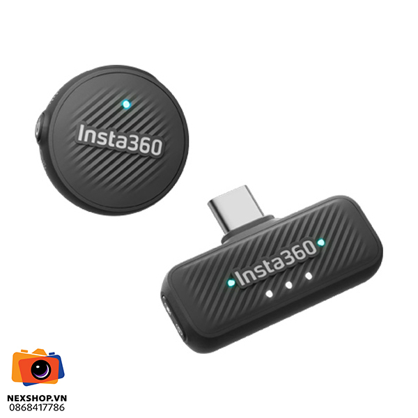 Insta360 Mic Air (1TX + 1RX) | Micro không dây chống ồn | Chính h - thiết kế và phụ kiện