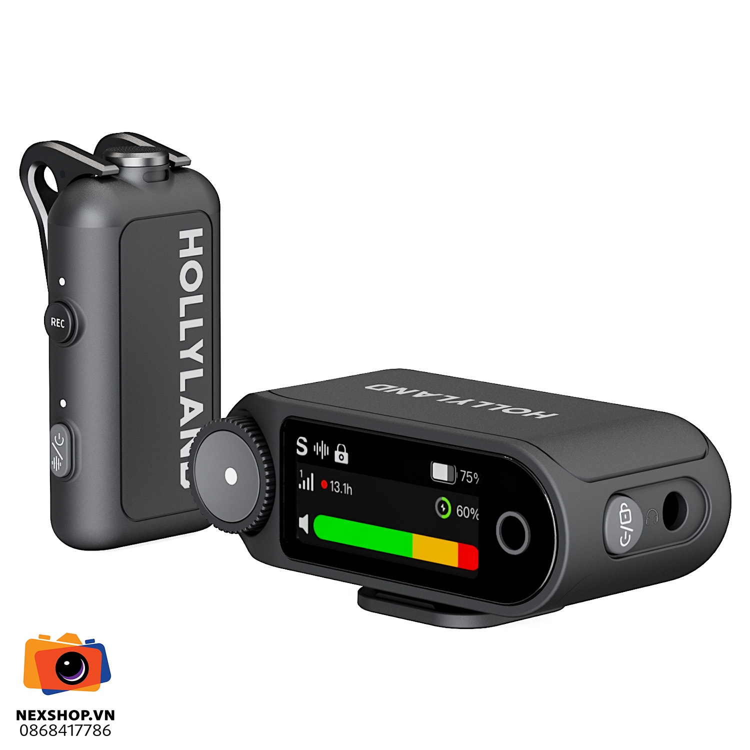 Micro Hollyland LARK MAX 2 Solo (Camera RX) Space Gray | Chính hã - thiết kế và phụ kiện