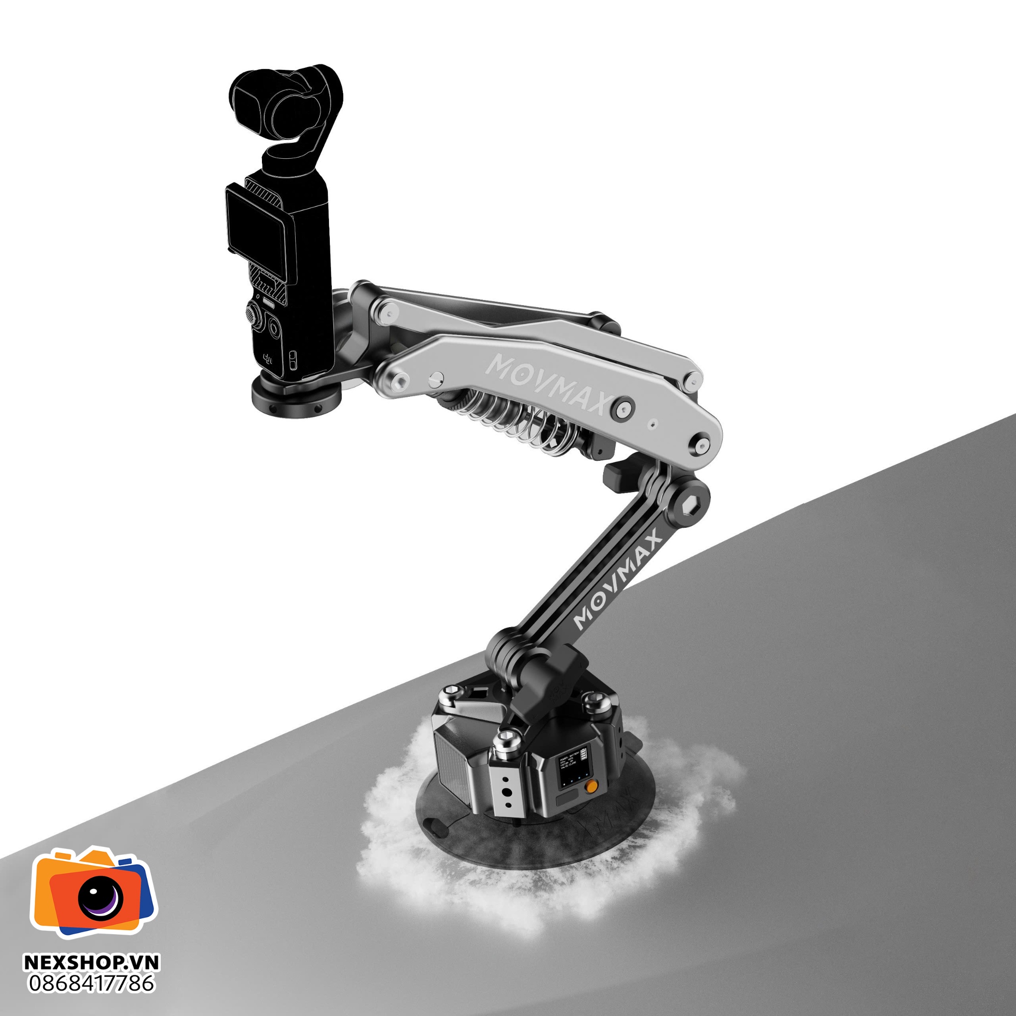 MOVMAX Blade Arm ( Solar-Powered Electric Suction Cup Set) | Chính Hãng