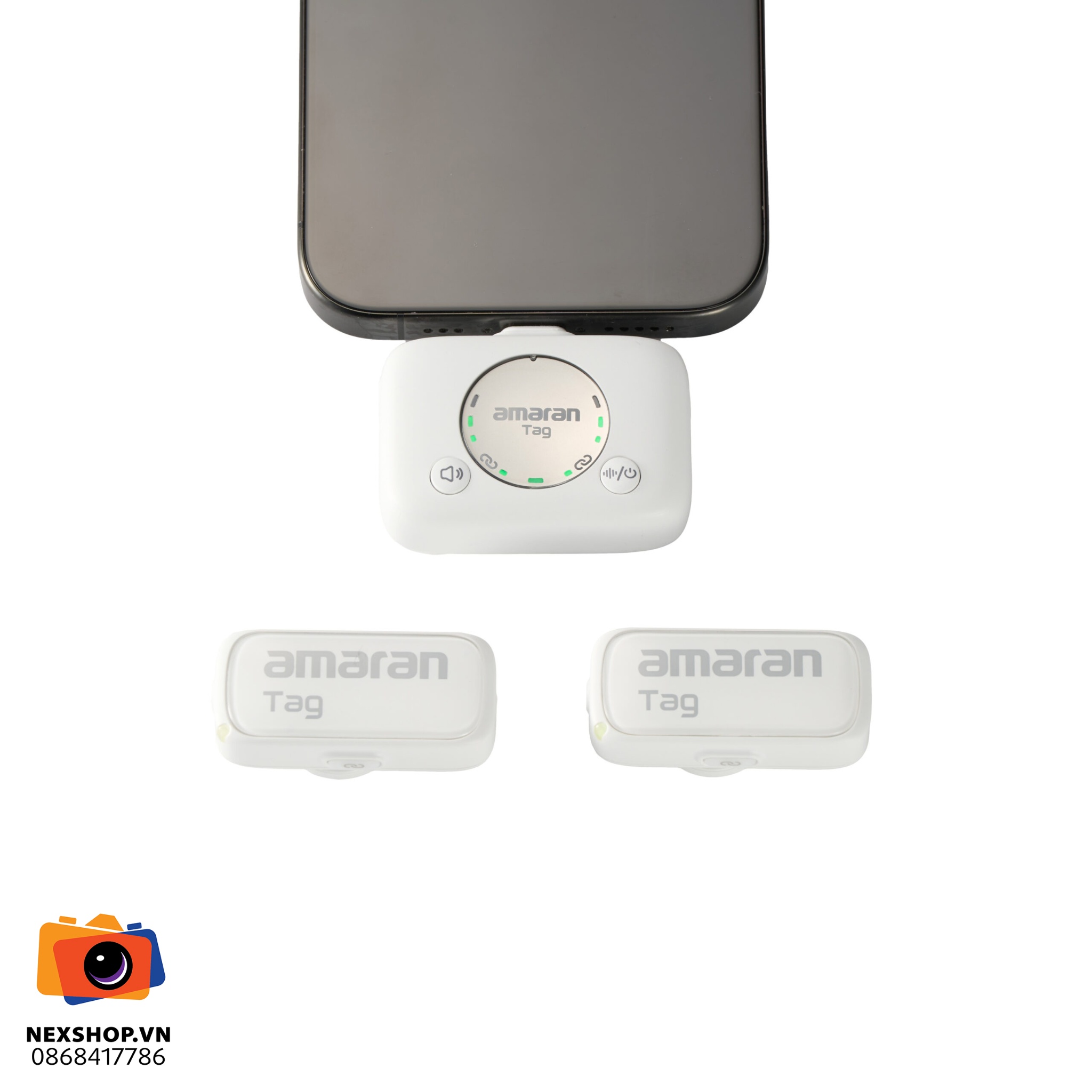 Micro Amaran Tag | Lightning | Trắng | Chính hãng