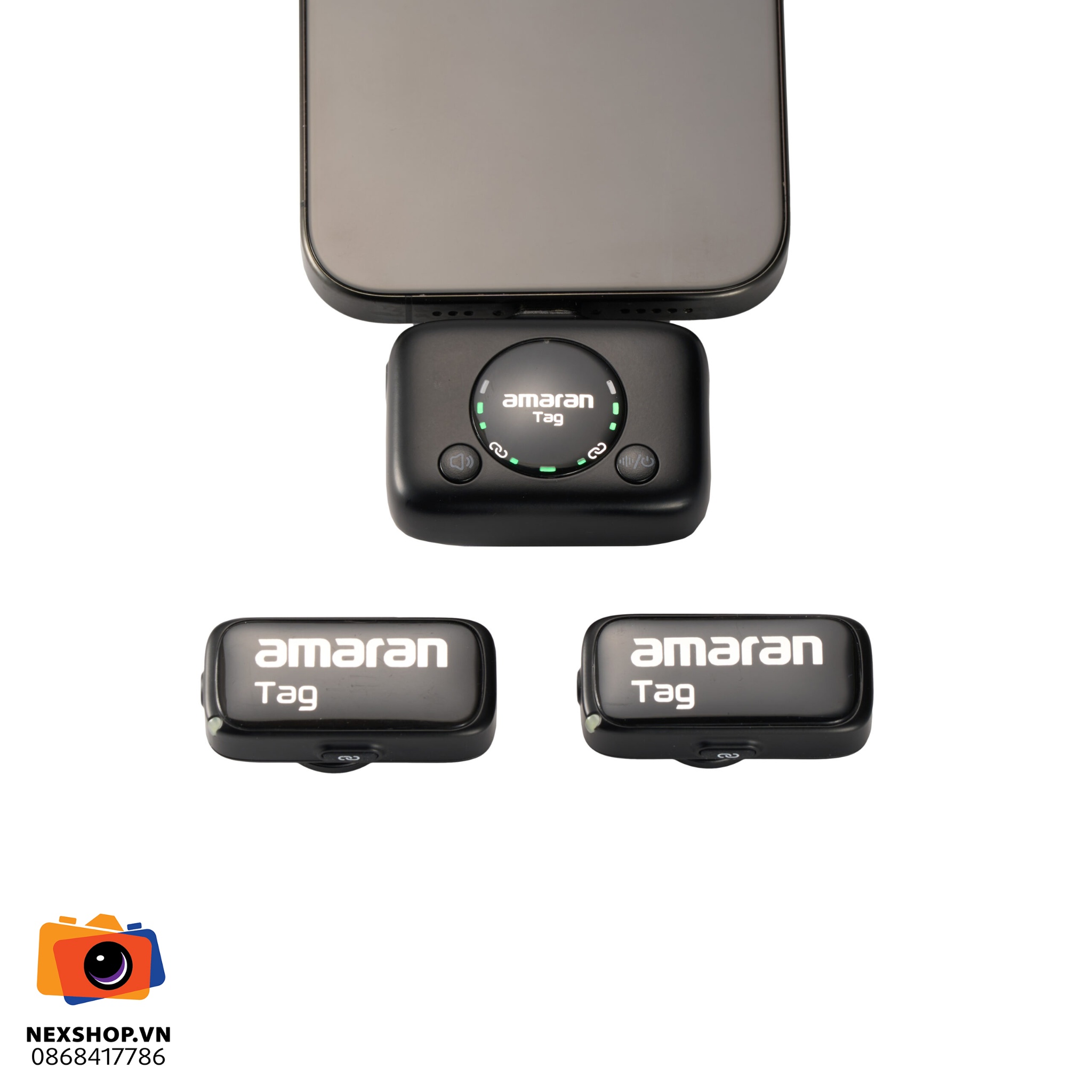 Micro Amaran Tag | Lightning | Đen | Chính hãng