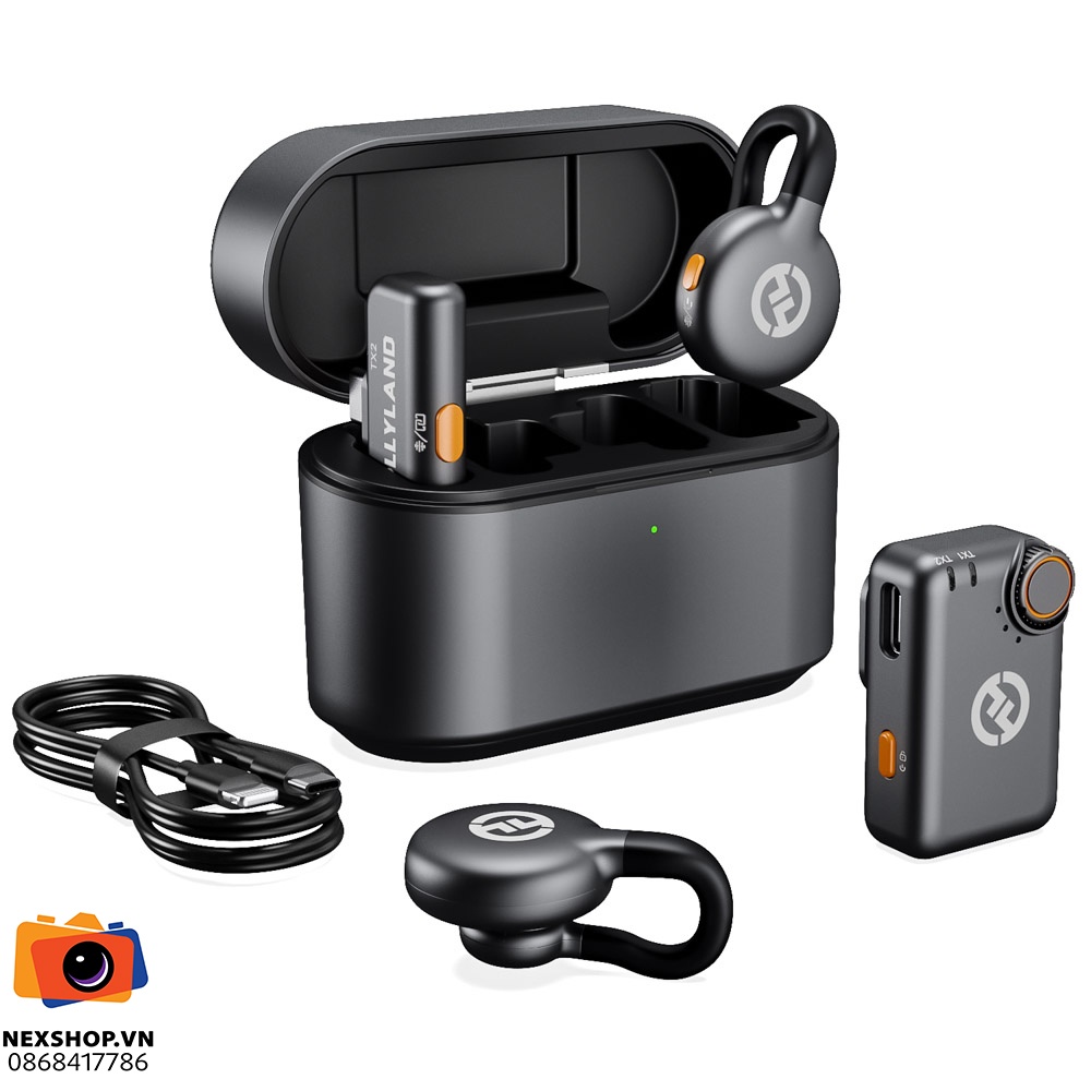 Micro Hollyland LARK M2S Combo Space Gray | Chính hãng - thiết kế và phụ kiện