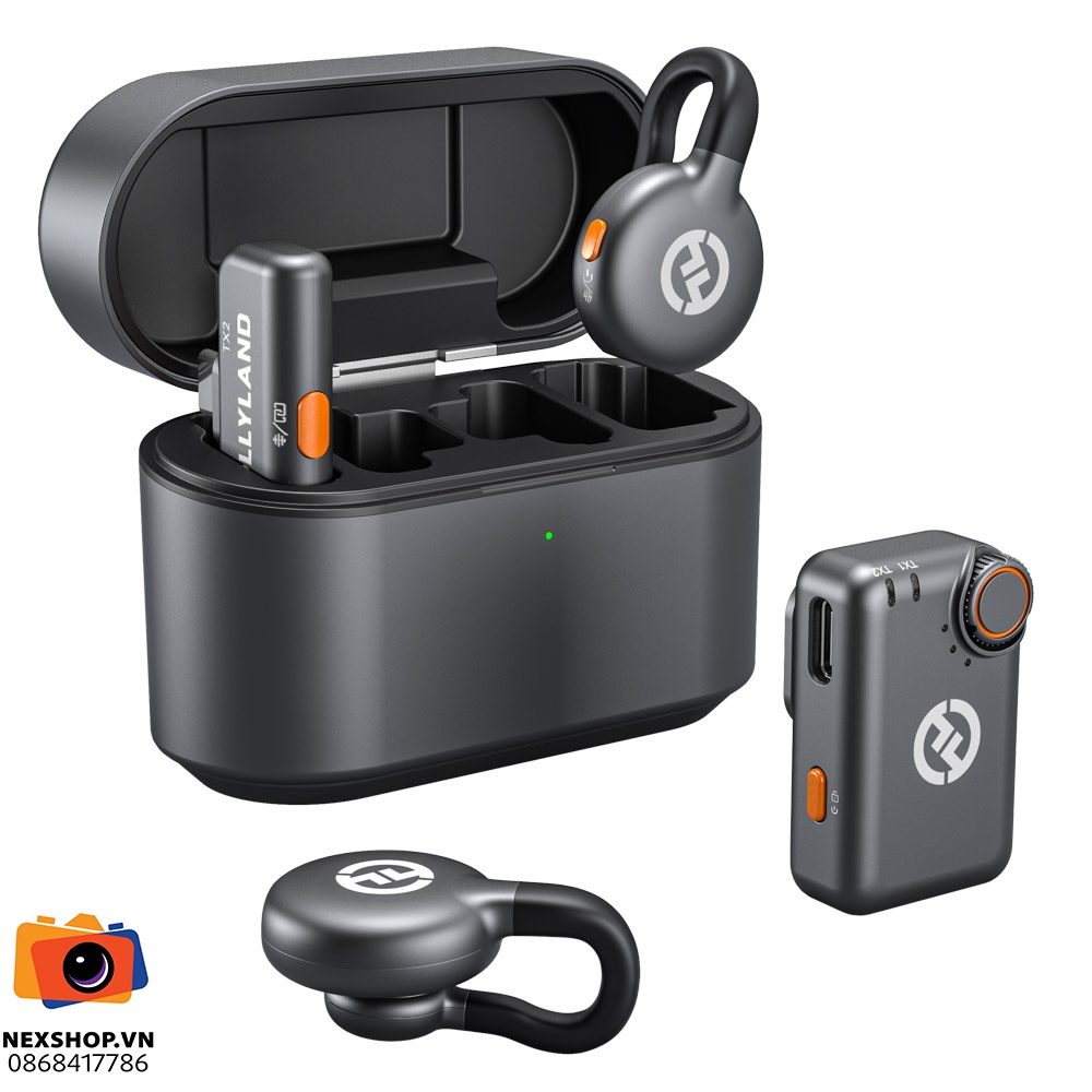 Micro Hollyland LARK M2S Mini Combo Space Gray | Chính hãng - thiết kế và phụ kiện
